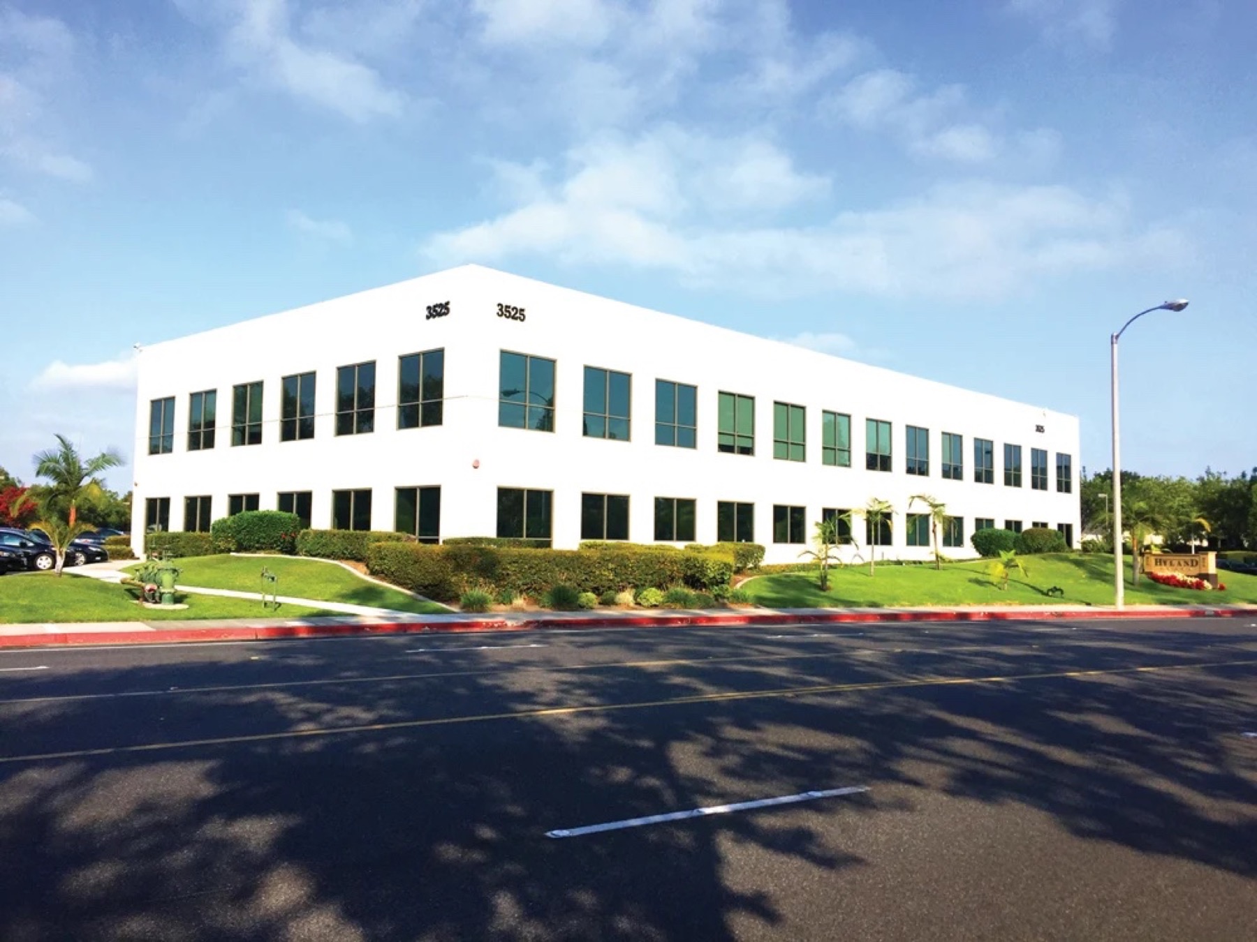 Hyland Plaza office building exterior at 3525 Hyland Ave, Costa Mesa